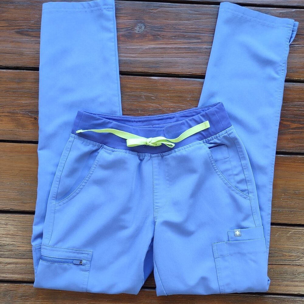 FIGS Yola Yoga Scrub Pants Lavendar W22SW2023 Healthcare/Medical Women Size XXS - Picture 4 of 12
